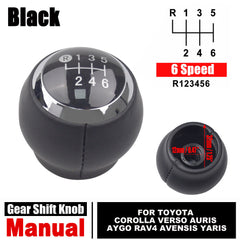 2003-2008 Toyota Avensis T25 6 Speed Gear Shift Stick Knob Black