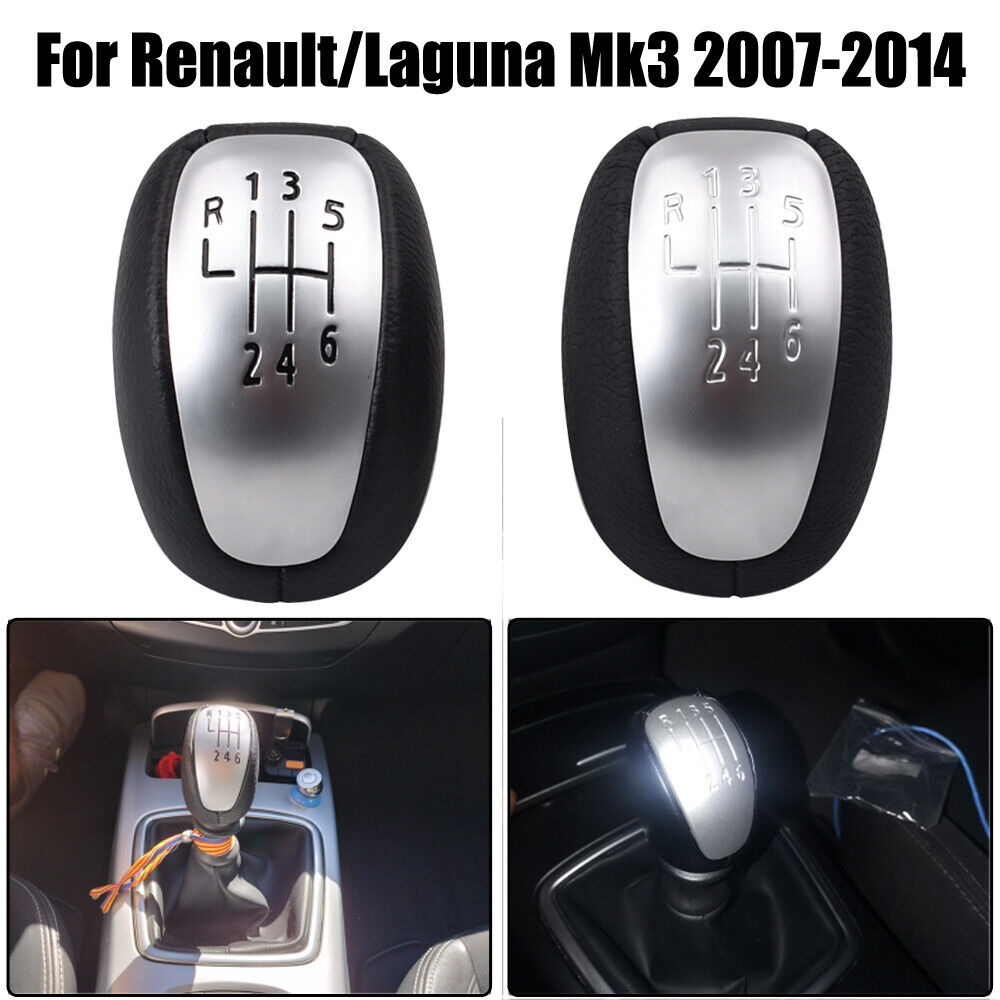 6 Speed Manual Gear Shift Knob for Renault Laguna Mk3 (2007-2014)