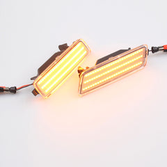 1 Pair Clear LED Front Side Marker Lights - Dynamic Fit For 2008 Volkswagen R32