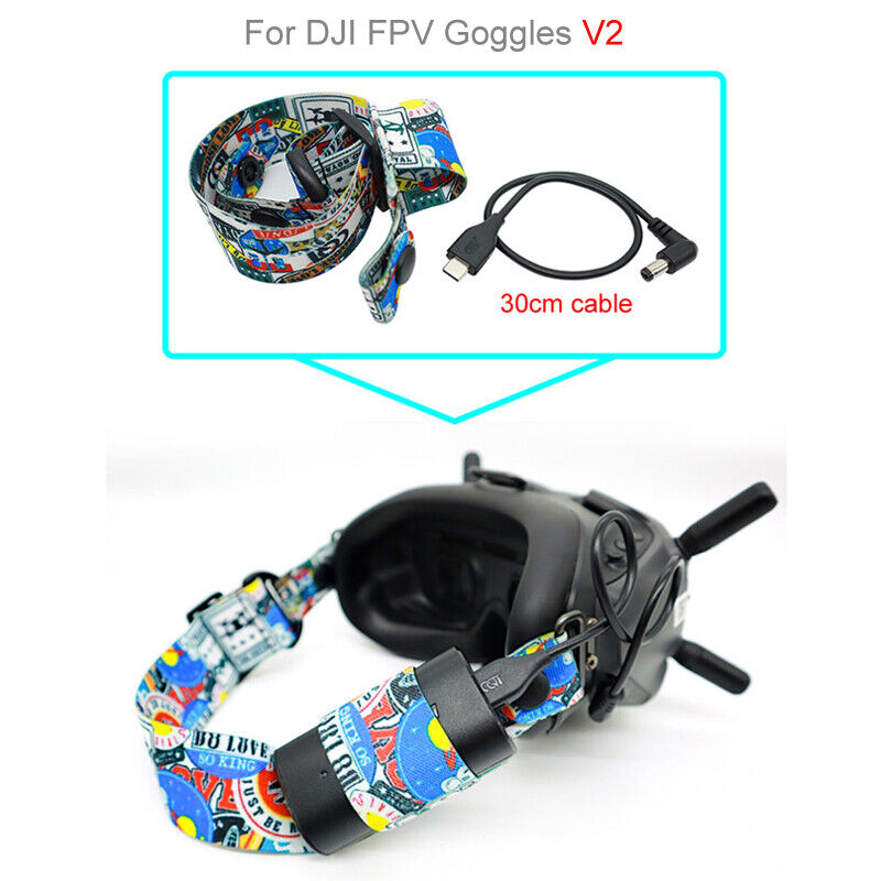 Elastic Head strap 30cm Cable for DJI FPV Goggles V d