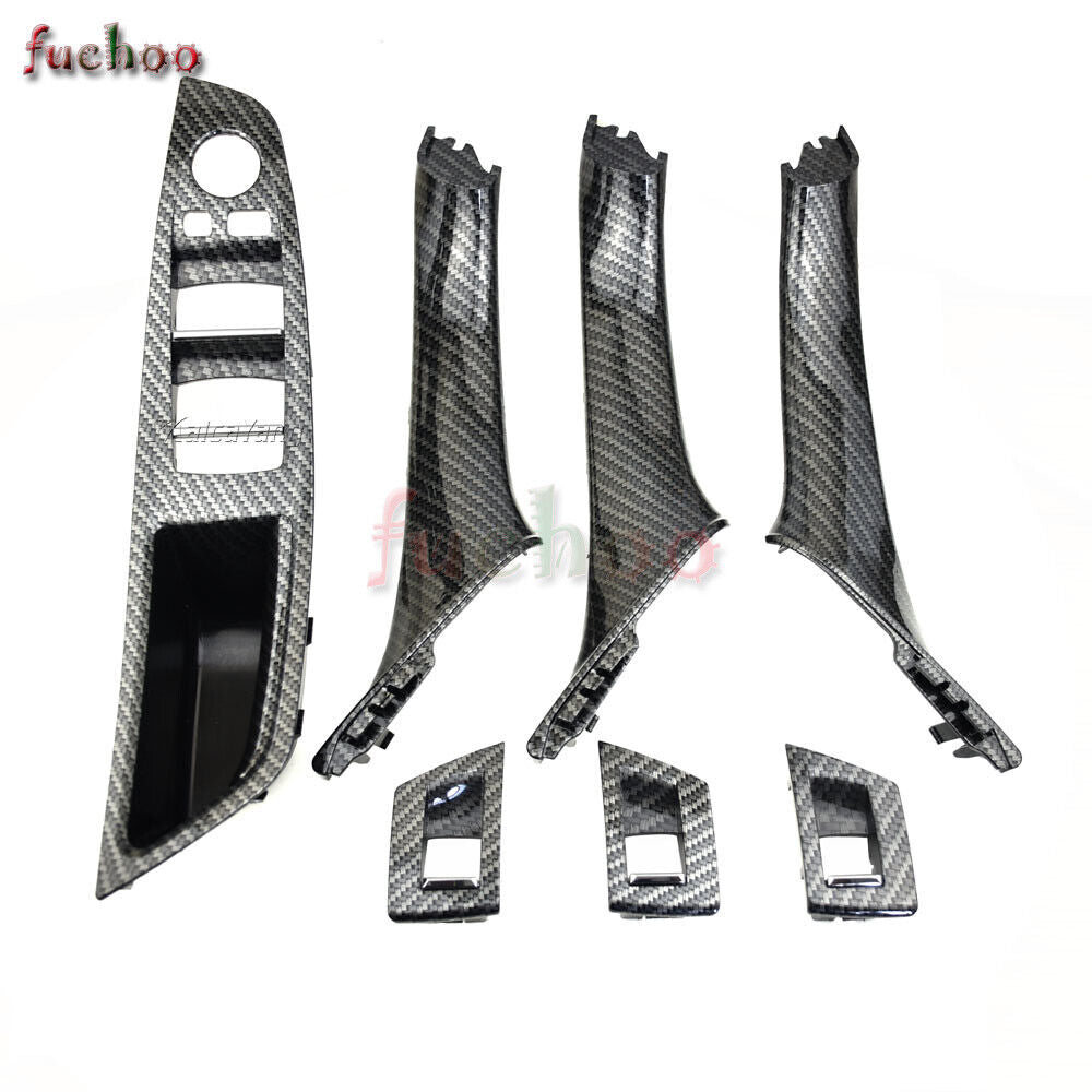 7pc Door Handle Panel Trim for BMW 5 Series F10-F18 LHD