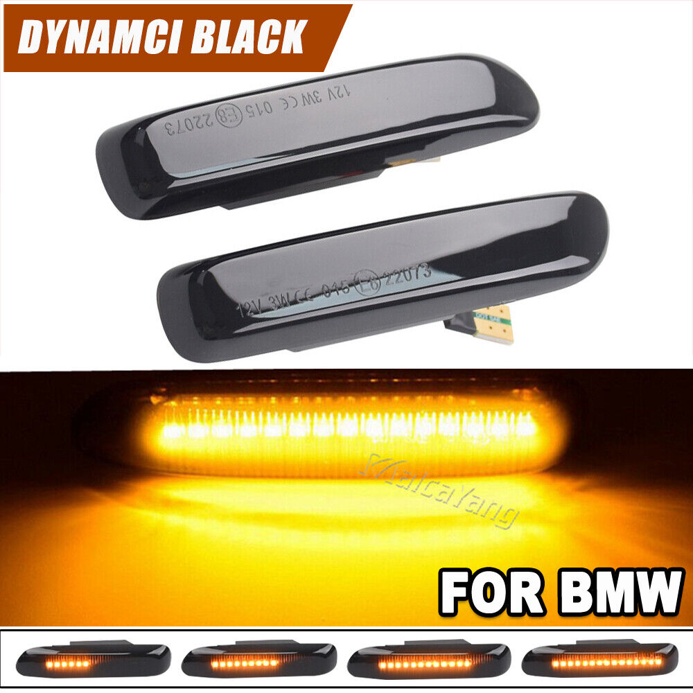 LED Amber Side Marker Fender for BMW 3 Series E46 Coupe Limo