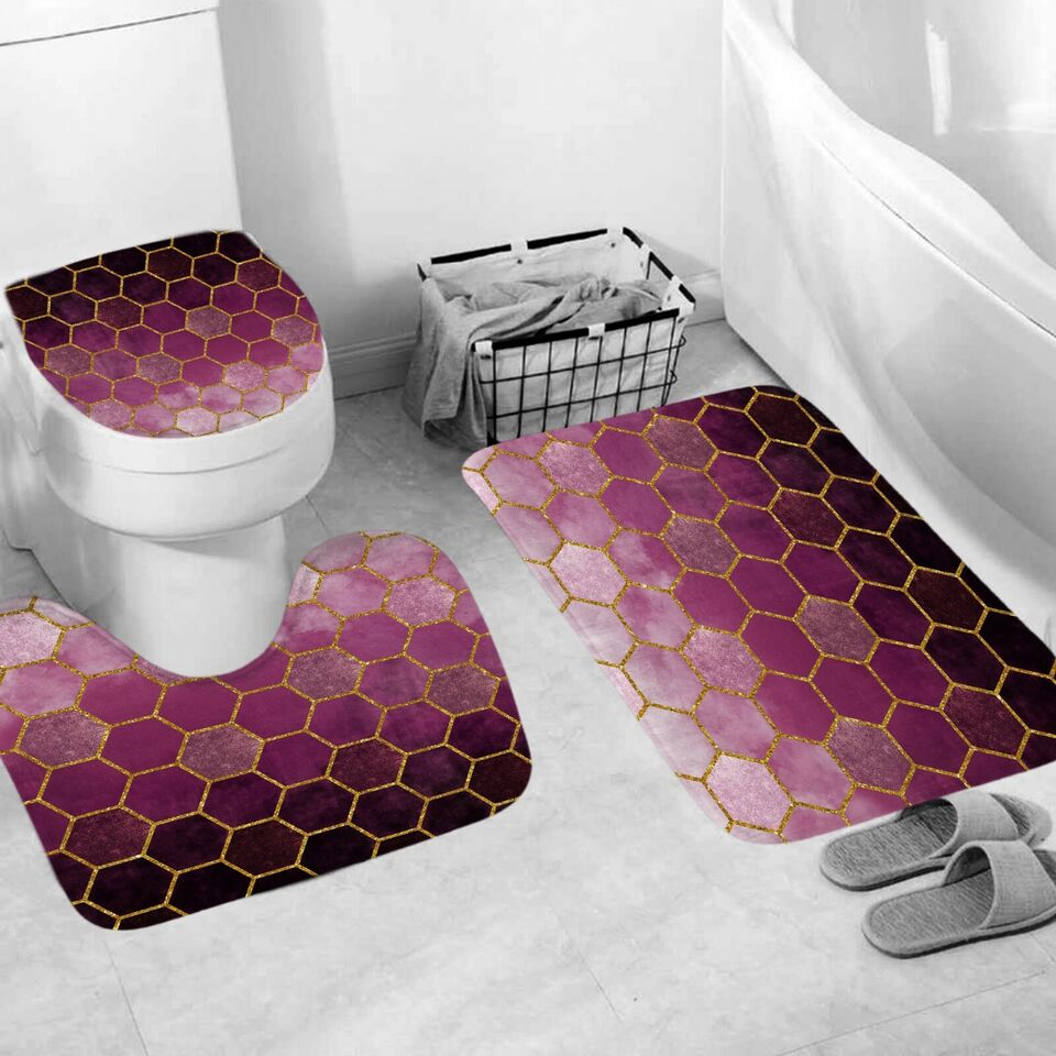 Modern Bath Mat Thick Non-Slip for Bathroom Use