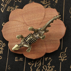 new  Brass Dinosaur Bone Statue Animal Ornament Toy Desktop Decoration Gift，